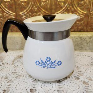 Vintage Corning Ware Cornflower blue coffee tea pot